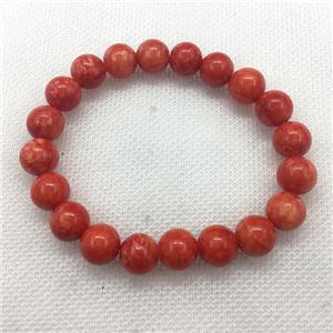 Stretch Jade bracelet, dye, approx 6mm, 28pcs per st [JT10099-6MM]
