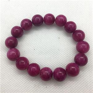 Stretch Jade bracelet, dye, approx 16mm dia, 13pcs per st [JT10101-16MM]