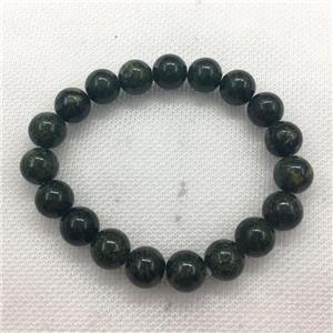 Stretch Jade bracelet, dye, approx 10mm dia, 19pcs per st [JT10108-10MM]