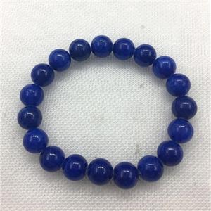 Stretch Jade bracelet, dye, approx 16mm dia, 13pcs per st [JT10109-16MM]
