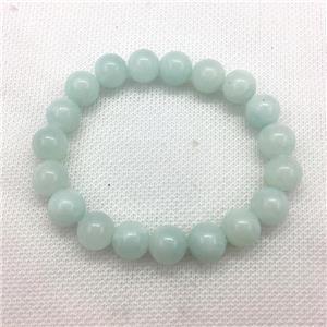Stretch Jade bracelet, dye, approx 14mm dia, 15pcs per st [JT10115-14MM]