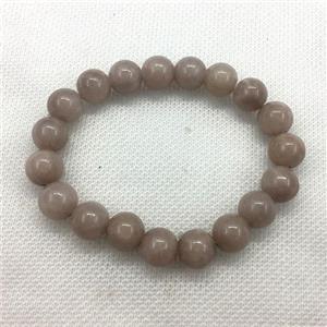 Stretch Jade bracelet, dye, approx 12mm dia, 16pcs per st [JT10119-12MM]