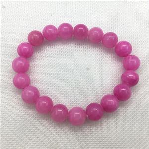 Stretch Jade bracelet, dye, approx 16mm dia, 13pcs per st [JT10121-16MM]