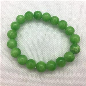 Stretch Jade bracelet, dye, approx 12mm dia, 16pcs per st [JT10127-12MM]