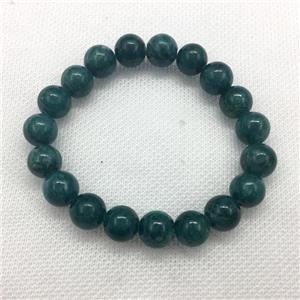Stretch Jade bracelet, round, dye, approx 8mm dia, 22pcs per st [JT10137-8MM]
