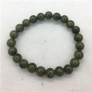 Stretch Jade bracelet, round, dye, approx 6mm, 28pcs per st [JT10143-6MM]