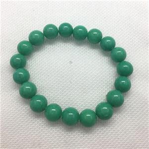 Stretch Jade bracelet, round, dye, approx 6mm, 28pcs per st [JT10145-6MM]