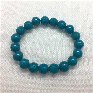 Stretch Jade bracelet, round, dye, approx 6mm, 28pcs per st [JT10147-6MM]