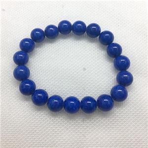 Stretch Jade bracelet, round, dye, approx 6mm, 28pcs per st [JT10152-6MM]