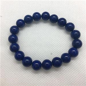 Stretch Jade bracelet, round, dye, approx 16mm dia, 13pcs per st [JT10153-16MM]