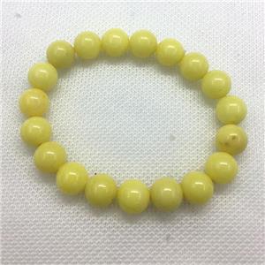 Stretch Jade bracelet, round, dye, approx 14mm dia, 15pcs per st [JT10163-14MM]