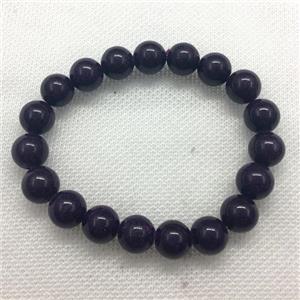 Stretch Jade bracelet, round, dye, approx 16mm dia, 13pcs per st [JT10171-16MM]