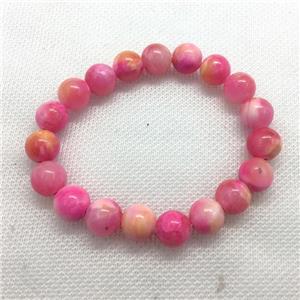 Stretch Jade bracelet, round, dye, approx 6mm, 28pcs per st [JT10192-6MM]