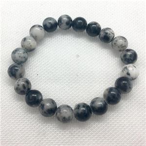 Stretch Jade bracelet, round, dye, approx 16mm dia, 13pcs per st [JT10203-16MM]