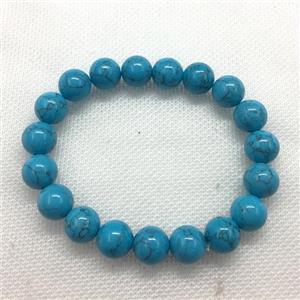 Stretch Jade bracelet, round, dye, approx 16mm dia, 13pcs per st [JT10212-16MM]