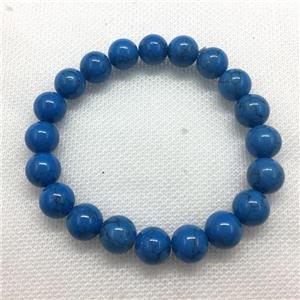 Stretch Jade bracelet, round, dye, approx 16mm dia, 13pcs per st [JT10213-16MM]