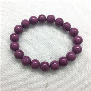 Stretch Jade bracelet, round, dye, approx 6mm, 28pcs per st [JT10230-6MM]