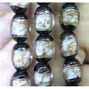 lampwork bead, barrel, approx 16x22mm, 15pcs per st [LWBCH272-16X22MM]