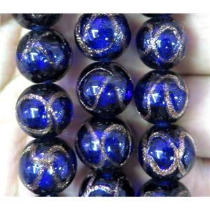 lampwork bead, barrel, approx 10mm dia [LWBCH281-10MM]