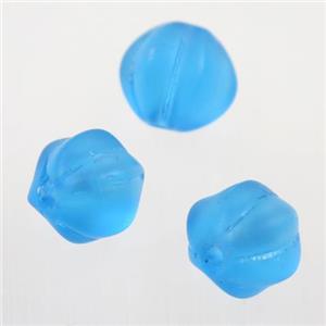skyblu lampwork glass beads, Pumpkin, approx 10mm dia [LWBRD121]