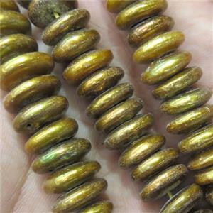 Freshwater Pearl beads, gold, approx 12-13mm [PANC59]