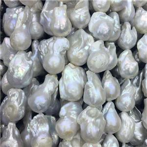 natural Baroque Style Pearl beads, B-grade, approx 18-20mm [PANC75]