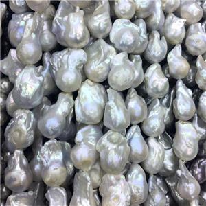 natural Baroque Style Pearl beads, freeform, approx 18-25mm [PANC76]