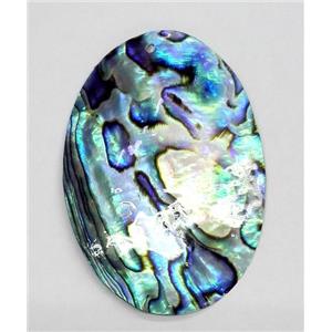 Paua Abalone pendant, oval, approx 30x40mm [SHEAB102-30X40MM]