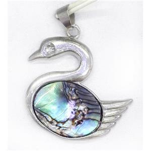 Paua Abalone shell pendant, approx 30-45mm [SHEAB132]