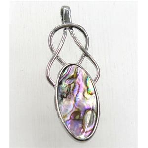 Paua Abalone shell pendant, approx 16-40mm [SHEAB136]