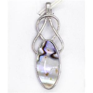 Paua Abalone shell pendant, approx 16-40mm [SHEAB138]