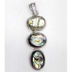 Paua Abalone shell pendant, approx 16-40mm [SHEAB144]