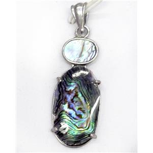 Paua Abalone shell pendant, approx 16-40mm [SHEAB151]