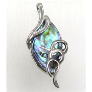 Paua Abalone shell pendant, approx 16-40mm [SHEAB160]
