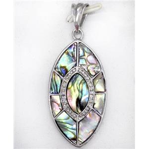Paua Abalone shell pendant, approx 20-50mm [SHEAB167]