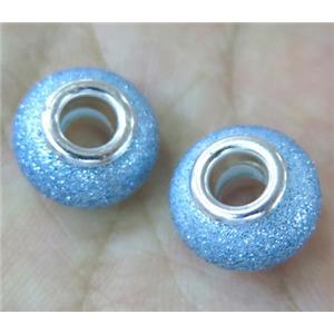 pearlized shell beads, matte rondelle, approx 14mm dia [SHEBB06]