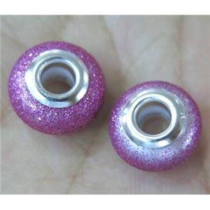 pearlized shell beads, matte rondelle, approx 14mm dia [SHEBB08]