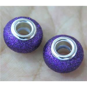 pearlized shell beads, matte rondelle, approx 14mm dia [SHEBB09]