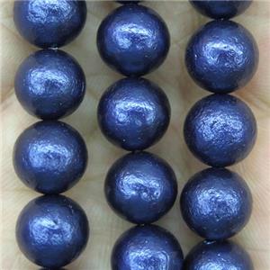 lavender round Pearlized Shell Beads, rough, approx 8mm dia [SHEPL120-8MM]