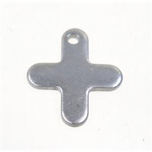 stainless steel cross pendant, approx 10x12mm [SSB0033]