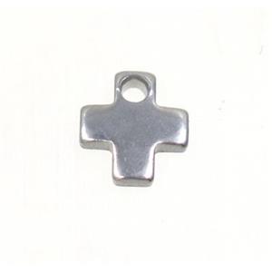 stainless steel cross pendant, approx 5x6mm [SSB0034]