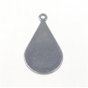 stainless steel teardrop pendant, approx 10.5-16mm [SSB0057]
