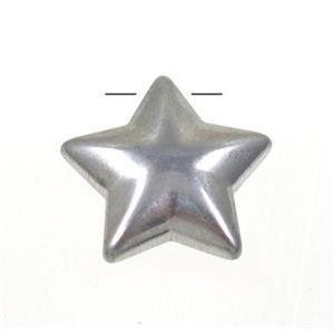 stainless steel star pendant, approx 14mm [SSB0065]