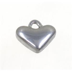 stainless steel heart pendant, approx 8-12mm [SSB0069]