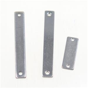 stainless steel rectangle connector, approx 3.5x25mm [SSB0082-3.5X25MM]