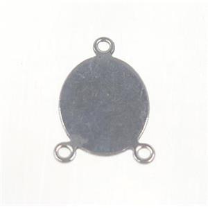 stainless steel connector, approx 9-11mm [SSB0092]