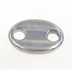 stainless steel oval connector, approx 16-23mm [SSB0108]