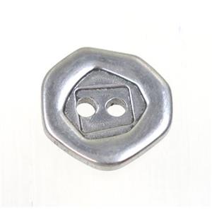 stainless steel beads spacer wit 2loops, approx 14mm dia [SSB0117]