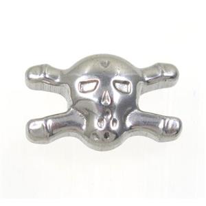 stainless steel skull charm beads, approx 14-22mm [SSB0118]