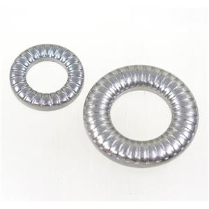 stainless steel circle connector, approx 24mm dia [SSB0122-24MM]